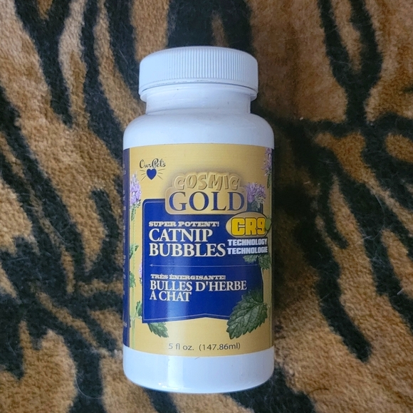 Cat Nip Bubbles Cosmic Gold Cat Kitten Toy - Picture 1 of 2